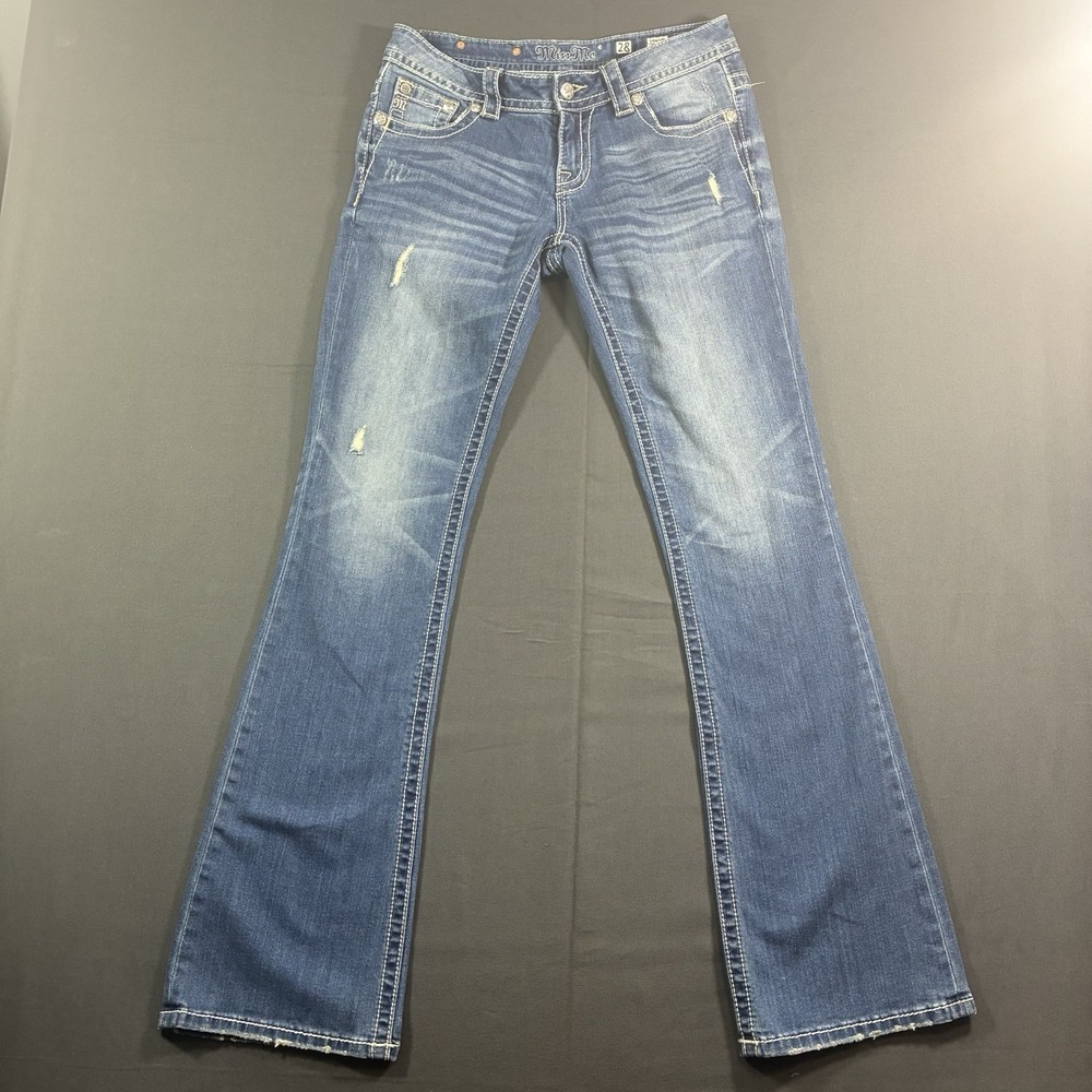 Miss Me Jeans 28x34 Y2K Mid-Rise Bootcut Southwest Women Embroidered Back Pocket
